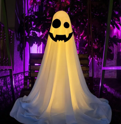 Halloween Ghost Decorations | Hanging Cloth Ghost Ornaments in 6 Styles & 2 Sizes