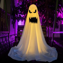 Halloween Ghost Decorations | Hanging Cloth Ghost Ornaments in 6 Styles & 2 Sizes