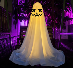 Halloween Ghost Decorations | Hanging Cloth Ghost Ornaments in 6 Styles & 2 Sizes