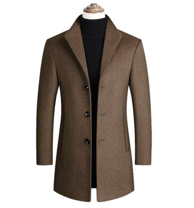 Classic Wool Overcoat | Tailored Fit | 5 Colors | Sizes M-3XL